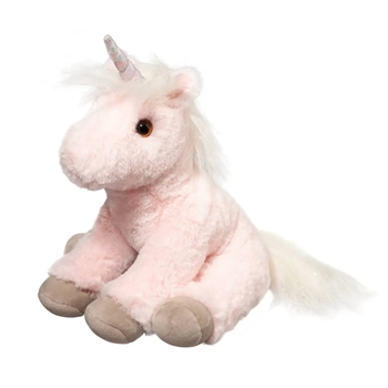 Soft Lexie the 9 Inch Ice Pink Plush Unicorn by Douglas