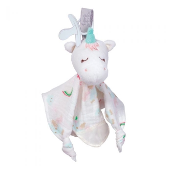 Emilie Unicorn Plush Pacifier Holder Lovey by Douglas