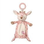 Farrah Fawn Baby Safe Plush Deer Lovey with Teether Ring by Douglas