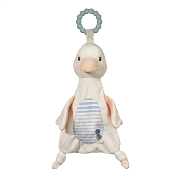 Gibson Goose Baby Safe Plush Lovey with Teether Ring by Douglas