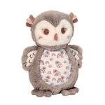 Nova Owl Baby Safe Plush Chime Toy with Sound by Douglas