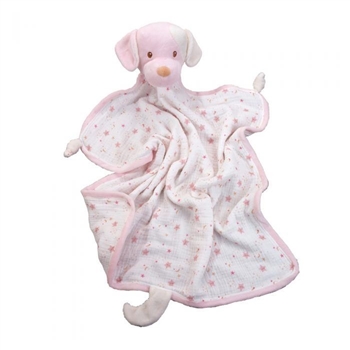 Rosy Cream Puppy Plush Baby Blanket Lovey by Douglas