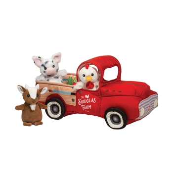 Farm Truck Plush Finger Puppet Playset by Douglas