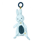 Miffy Bunny Baby Safe Plush Lovey with Teether Ring by Douglas