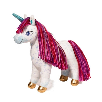 Uni the Unicorn Stuffed Animal with Yarn Hair by Douglas