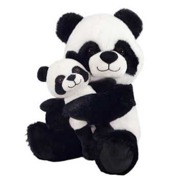 Mom and Baby Plush Pandas by Fiesta