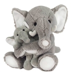 Mom and Baby Plush Elephants by Fiesta