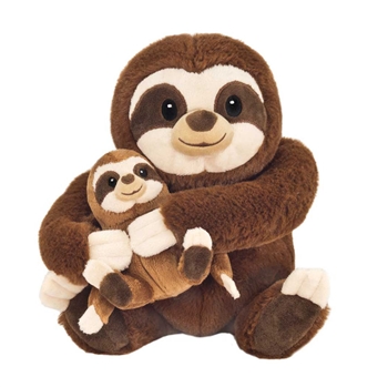 Mom and Baby Plush Sloths by Fiesta