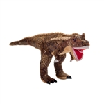 Brown Glitter Tyrannosaurus Stuffed Animal 15.5 Inch Dinosaur by Fiesta