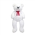 Jumbo 44 Inch Plush White Teddy Bear by Fiesta