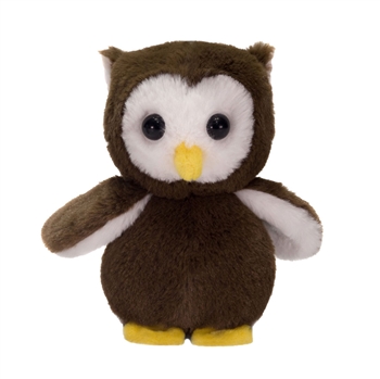 Hoot the Jungle Babies Brown Owl Stuffed Animal by Fiesta