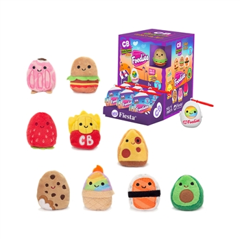 Foodies Cutie Beans Plush Mystery Pack with Clip-On Case by Fiesta