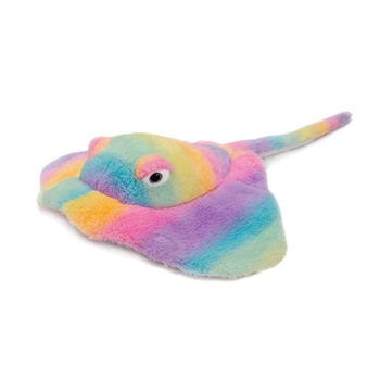 Large Rainbow Sherbet Stuffed Stingray by Fiesta