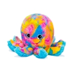 Psychedelic Multicolored Stuffed Octopus by Fiesta