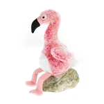 Small Sitting Plush Flamingo by Fiesta