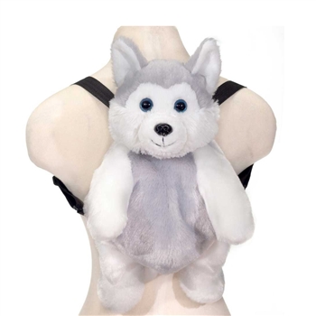Plush Wolf Backpack by Fiesta