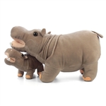 Standing Stuffed Hippo with Baby by Fiesta