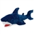 Large Stuffed Blue Shark 29 Inch Plush Animal by Fiesta