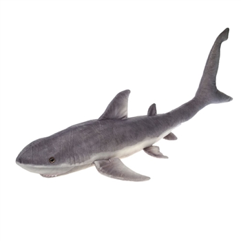 Jumbo Realistic Great White Shark Stuffed Animal by Fiesta