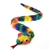 Rainbow Crushed Tie-Dye Snake Stuffed Animal by Fiesta