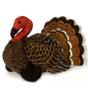 Stuffed Brown Turkey 9 Inch Plush Animal by Fiesta