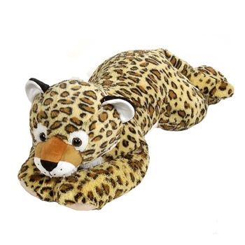 Jumbo Lying Stuffed Leopard by Fiesta