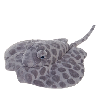 Gray Spotted Stingray Plush Animal by Fiesta