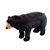 Stuffed Black Bear 38 Inch Ride-On Plush Animal by Fiesta