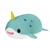 Lyssa the Smooth Stuffed Narwhal Huggy Huggables by Fiesta