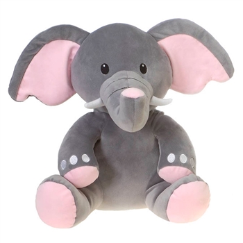 Englebert the Smooth Stuffed Elephant Huggy Huggables by Fiesta