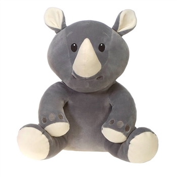 Rodolfo the Smooth Stuffed Rhino Huggy Huggables by Fiesta