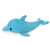 Dotty the Smooth Stuffed Dolphin Huggy Huggables by Fiesta