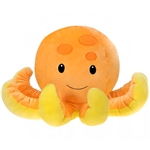 Ophelia the Smooth Stuffed Octopus Huggy Huggables by Fiesta