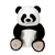 Large Sitting Stuffed Panda by Fiesta