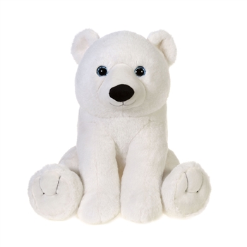 Large Sitting Stuffed Polar Bear by Fiesta