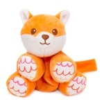 Huggy Huggables Baby Safe Floppy Plush Fox Pacifier Holder by Fiesta