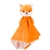 Huggy Huggables Baby Safe Plush Fox Blankie with Rattle by Fiesta