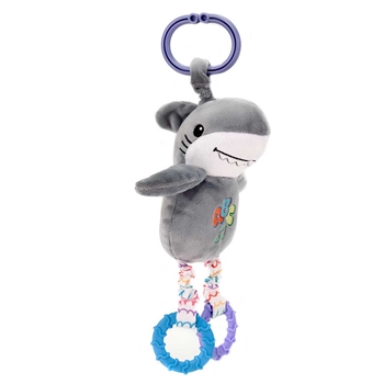 Huggy Huggables Baby Safe Plush Shark Activity Toy with Sound by Fiesta