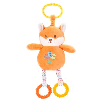Huggy Huggables Baby Safe Plush Fox Activity Toy with Sound by Fiesta