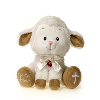Jesus Loves Me Little Lamb Musical Plush Animal by Fiesta