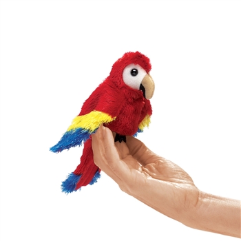 Scarlet Macaw Finger Puppet by Folkmanis Puppets