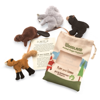 Woodland Animal Finger Puppet Set by Folkmanis Puppets