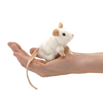 White Mouse Finger Puppet by Folkmanis Puppets