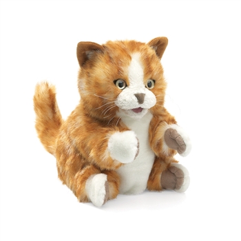 Full Body Orange Kitten Puppet by Folkmanis Puppets