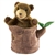 Bear in Tree Stump Hand Puppet by Folkmanis Puppets