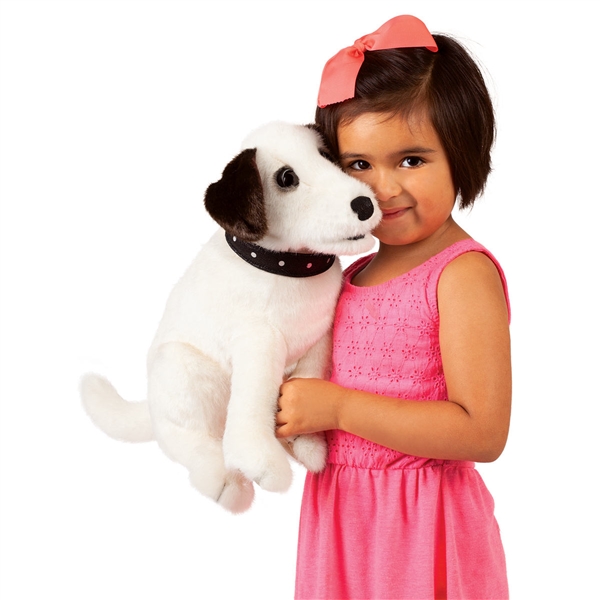 Full Body White Terrier Puppet | Folkmanis Puppets | Stuffed Safari
