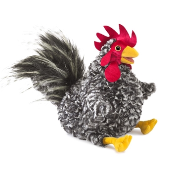 Full Body Barred Rock Rooster Puppet by Folkmanis Puppets