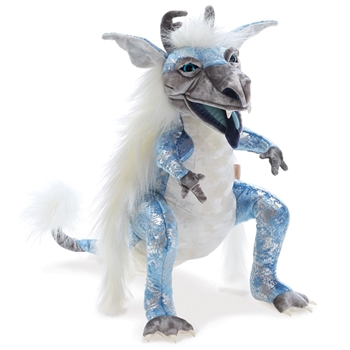 Full Body Ice Dragon Puppet by Folkmanis Puppets