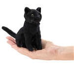 Mini Black Cat Finger Puppet by Folkmanis Puppets