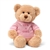 Its a Girl Teddy Bear with Embroidered Pink Shirt by Gund